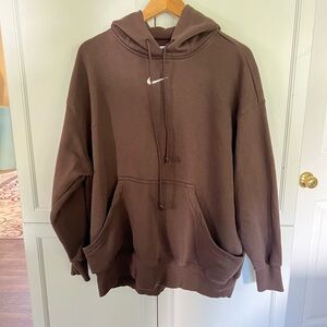 Nike Hoodie Men’s XL Brown Pullover Fleece Sweatshirt NWOT